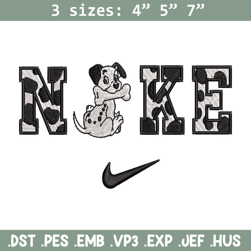 Nike x Dalmatian embroidery design, Dalmatian embroidery, Nike design,Embroidery shirt, Embroidery file,Digital download.jpg