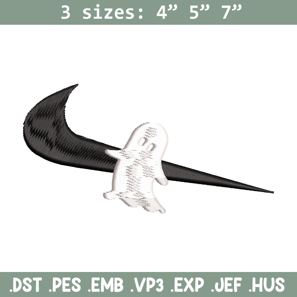 Nike x ghost embroidery design, Horror embroidery, Nike design, Embroidery shirt, Embroidery file,Digital download.jpg