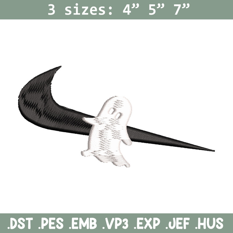 Nike x ghost embroidery design, Horror embroidery, Nike design, Embroidery shirt, Embroidery file,Digital download.jpg