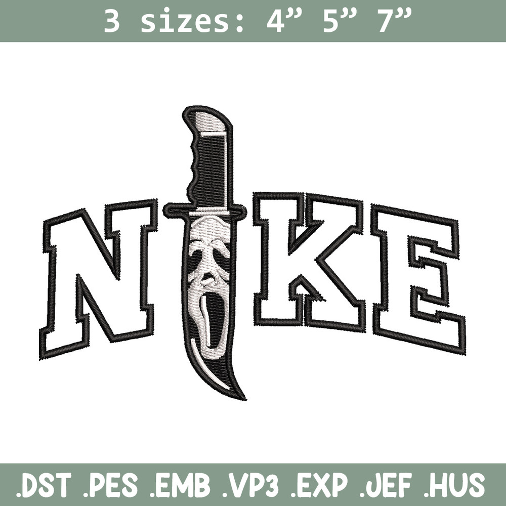 Nike x knife embroidery design, Horror embroidery, Nike design, Embroidery shirt, Embroidery file, Digital download.jpg
