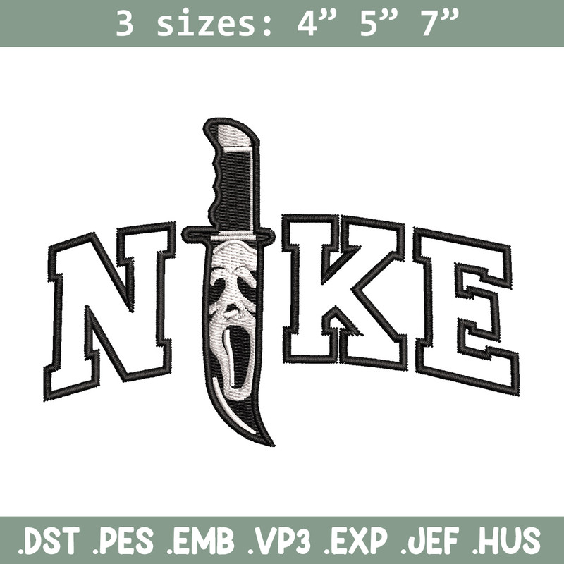 Nike x knife embroidery design, Horror embroidery, Nike design, Embroidery shirt, Embroidery file, Digital download.jpg