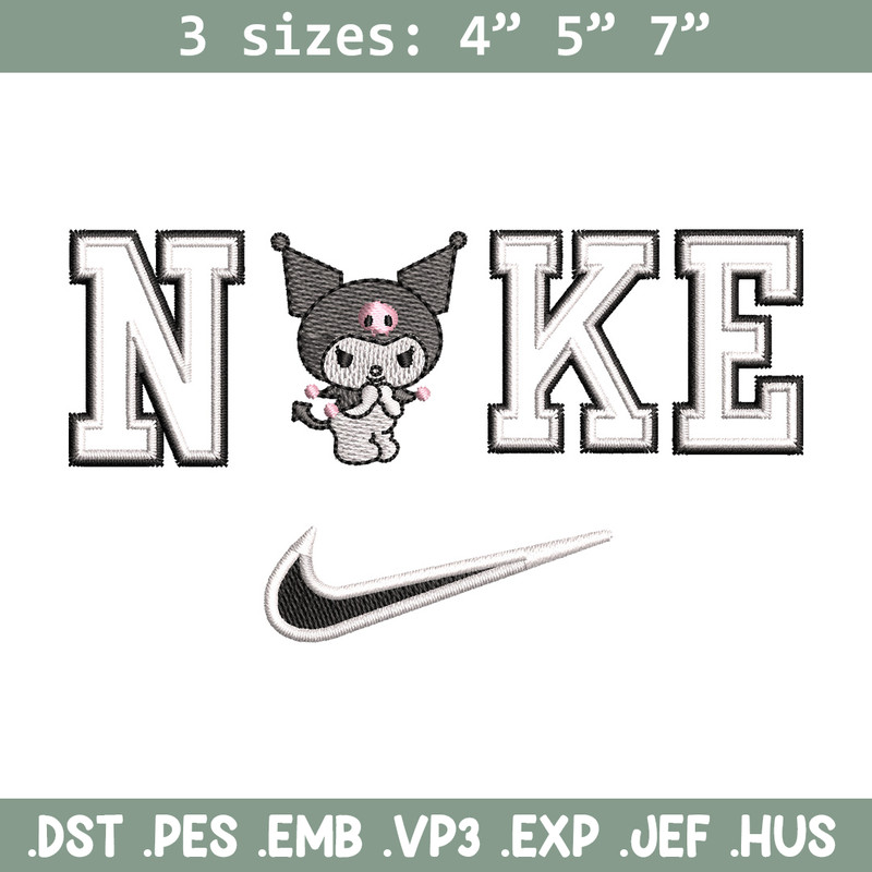 Nike x kuromi embroidery design, Kuromi embroidery, Nike design, Embroidery shirt, Embroidery file,Digital download.jpg