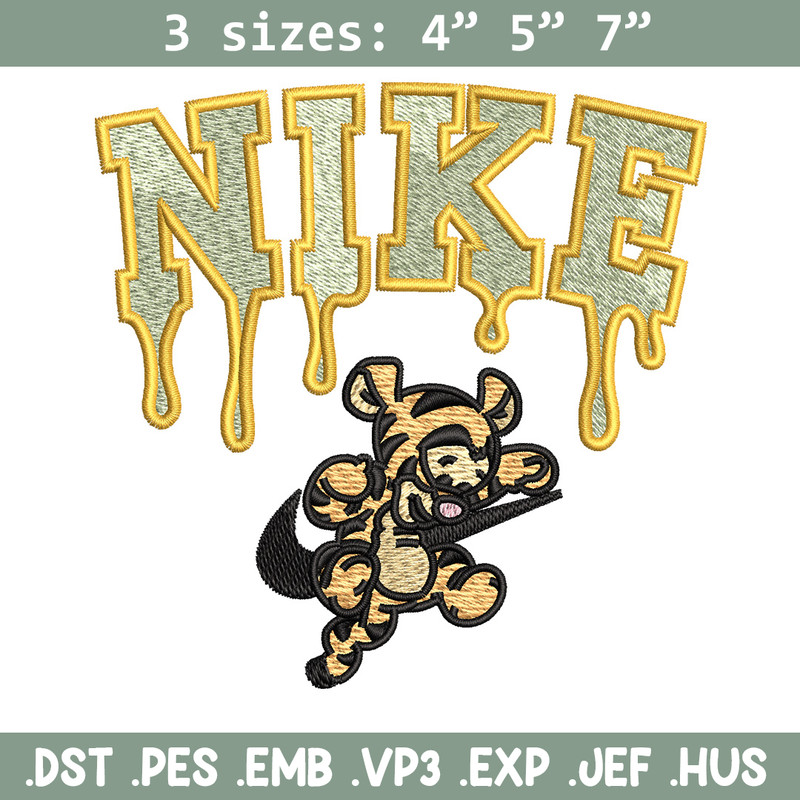 Nike x tigger embroidery design, Pooh embroidery, Nike design, Embroidery shirt, Embroidery file, Digital download.jpg