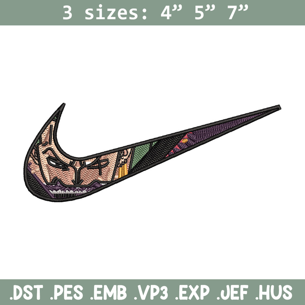 Nike x zoro embroidery design, One piece embroidery, Nike design, Embroidery shirt, Embroidery file, Digital download.jpg