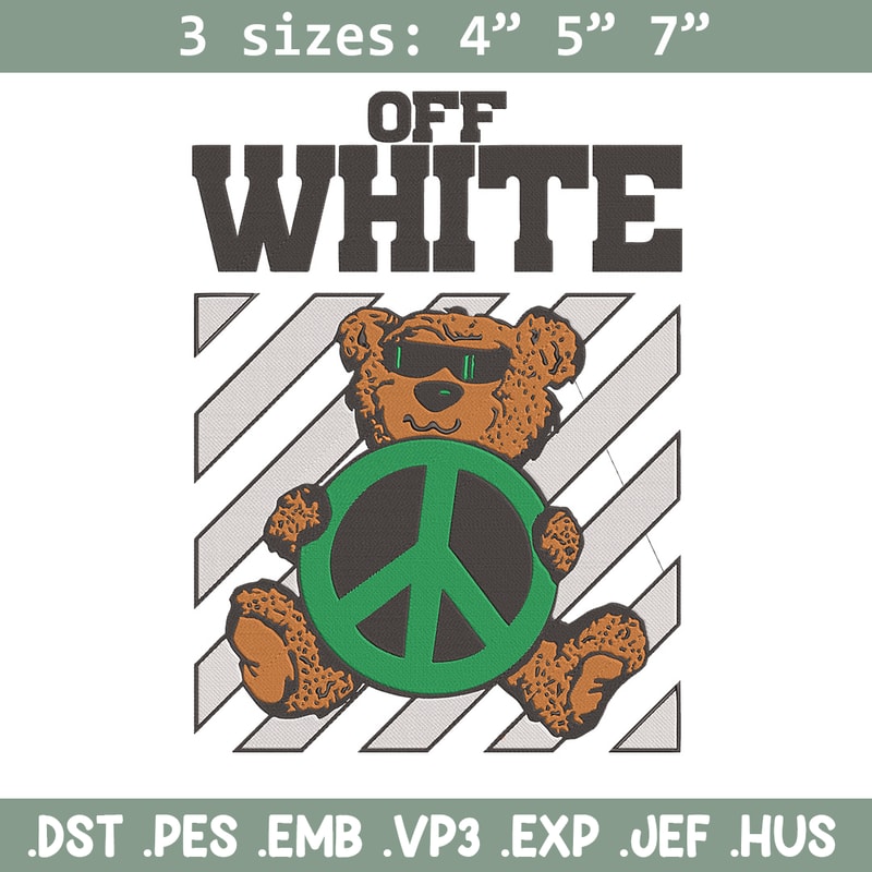 Off white Embroidery Design, Bear Embroidery, Embroidery File, Anime Embroidery, Anime shirt, Digital download.jpg