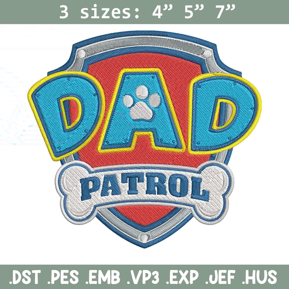 Paw Patrol logo Embroidery Design, Paw Patrol Embroidery, Embroidery File,Anime Embroidery, Anime shirt,Digital download.jpg