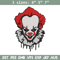 Pennywise Embroidery design, Pennywise Halloween Embroidery, Embroidery File, halloween design, Digital download..jpg