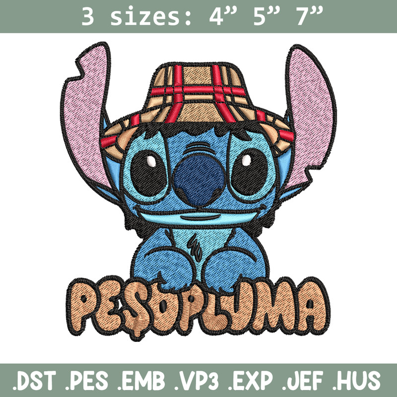 Peso Pluma Stitch Embroidery design, Peso Pluma Stitch Embroidery, cartoon design, Embroidery File, Digital download..jpg