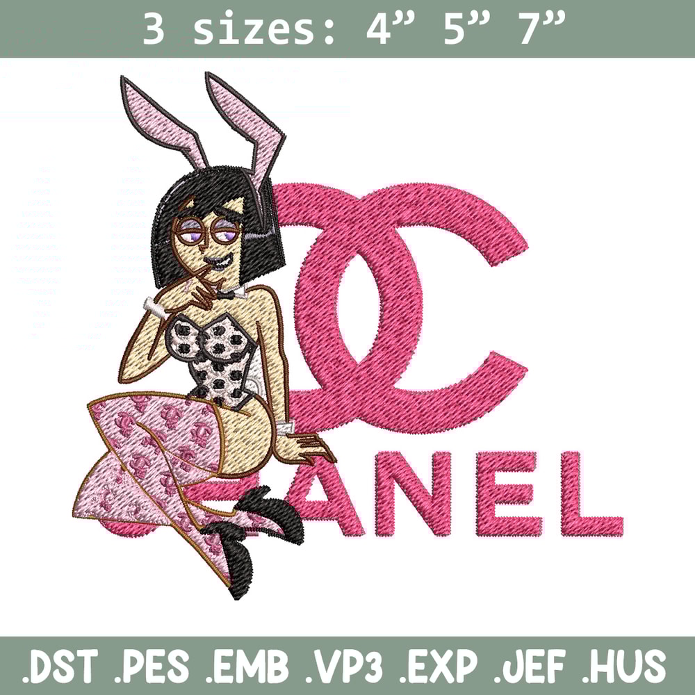 Pink bunny girl Embroidery Design, Gucci Embroidery, Brand Embroidery, Embroidery File, Logo shirt, Digital download.jpg