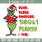 Rock Paper Scissors Throat Punch Grinch Embroidery design, Grinch Christmas Embroidery, Grinch design, Digital download.jpg