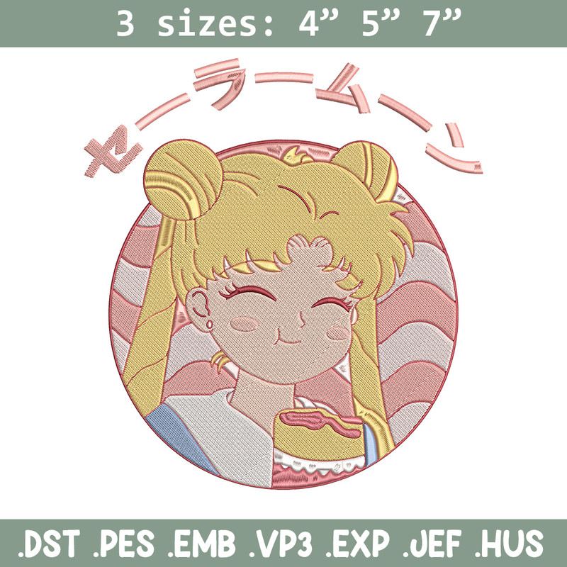 Sailor chibi Embroidery Design,Sailor moon Embroidery, Embroidery File, Anime Embroidery, Anime shirt, Digital download.jpg