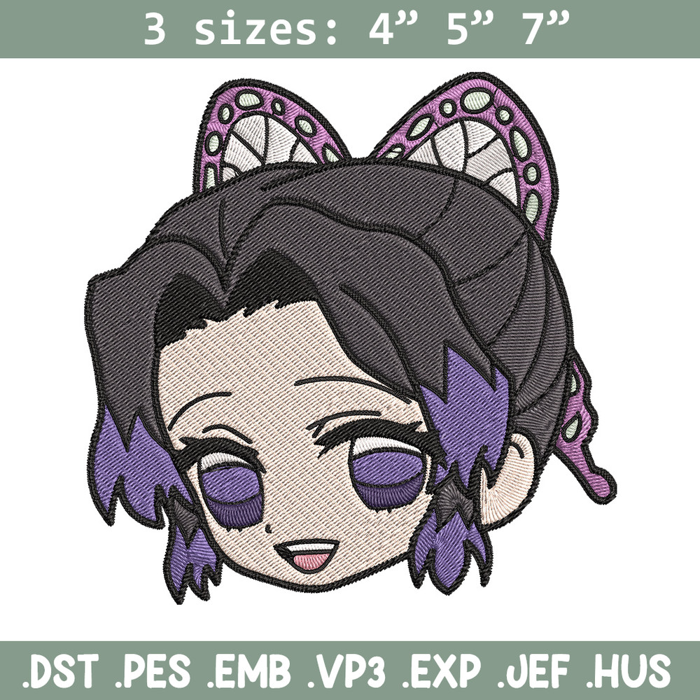 Shinobu sticker Embroidery Design, Demon slayer Embroidery, Embroidery File, Anime Embroidery, Digital download.jpg