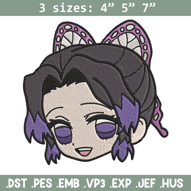 Shinobu sticker Embroidery Design, Demon slayer Embroidery, Embroidery File, Anime Embroidery, Digital download.jpg