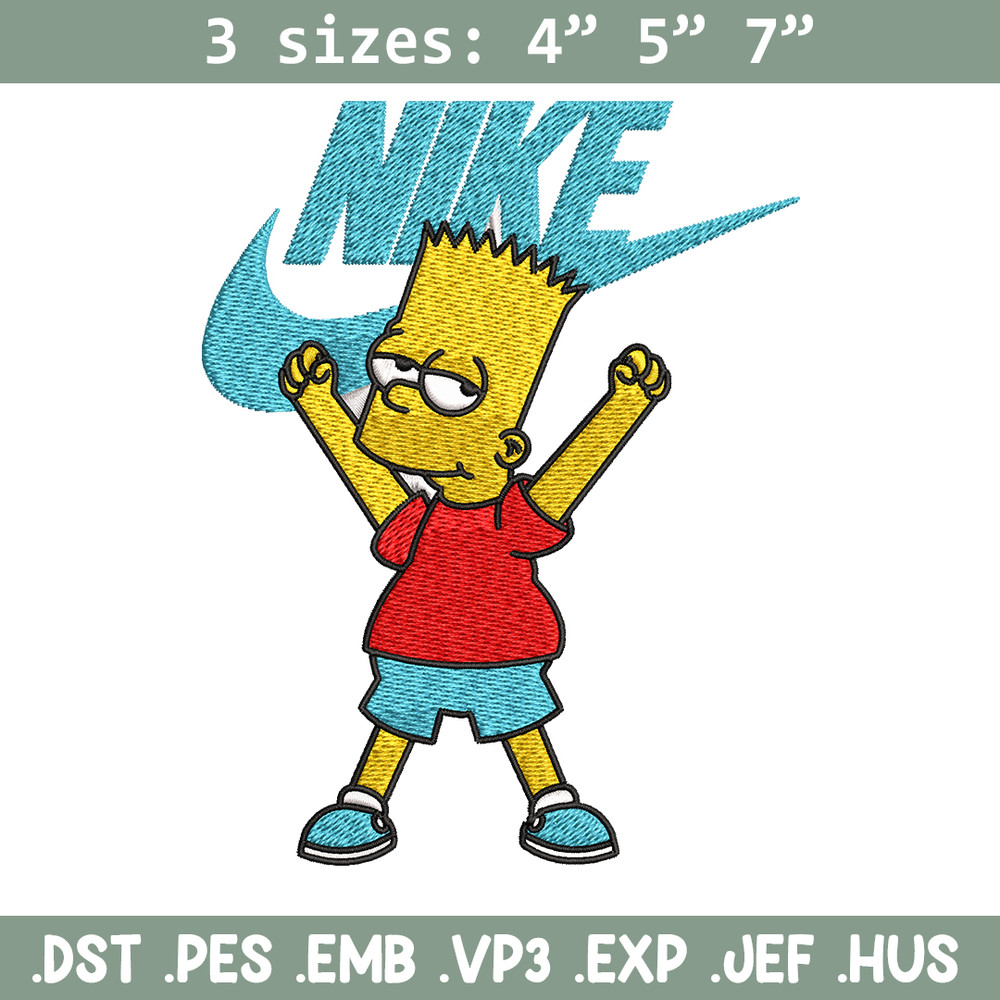 Simpson Nike Embroidery design, Simpson cartoon Embroidery, Nike design, Embroidery file, cartoon logo. Instant download.jpg