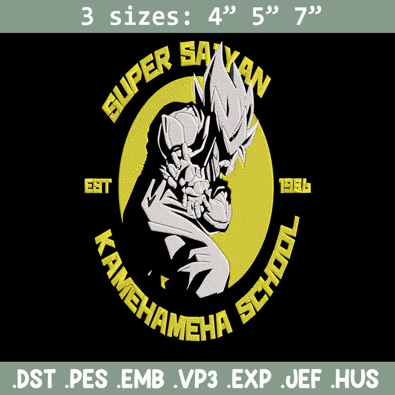 Super saiyan Embroidery Design, Dragonball Embroidery, Embroidery File, Anime Embroidery, Anime shirt, Digital download.jpg