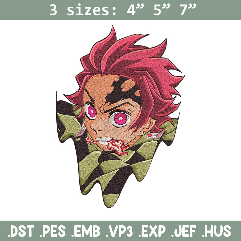 Tanjiro demon Embroidery Design, Demon slayer Embroidery, Embroidery File, Anime Embroidery,Anime shirt,Digital download.jpg