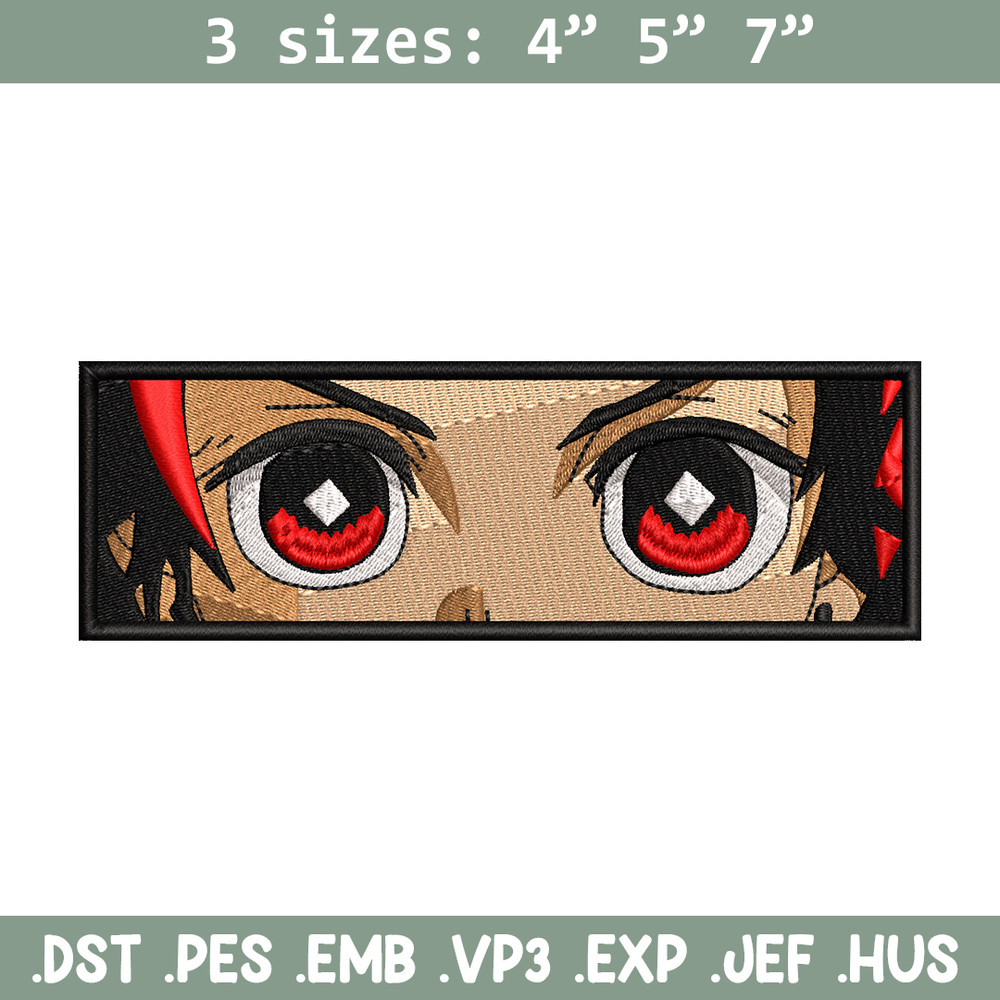 Tanjiro eyes embroidery design, Kimetsu no Yaiba embroidery, Nike design, anime design, anime shirt, Digital download.jpg