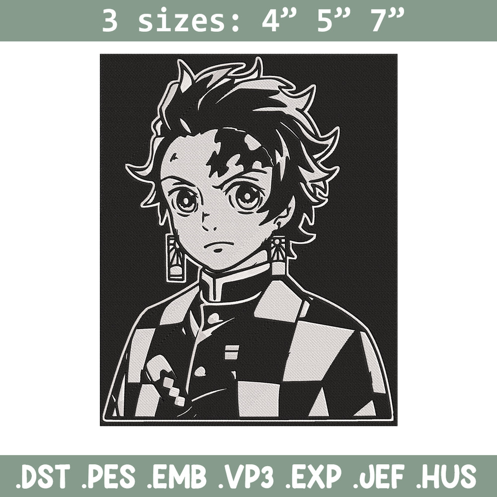 Tanjiro poster Embroidery Design, Demon slayer Embroidery, Embroidery File,Anime Embroidery,Anime shirt,Digital download.jpg