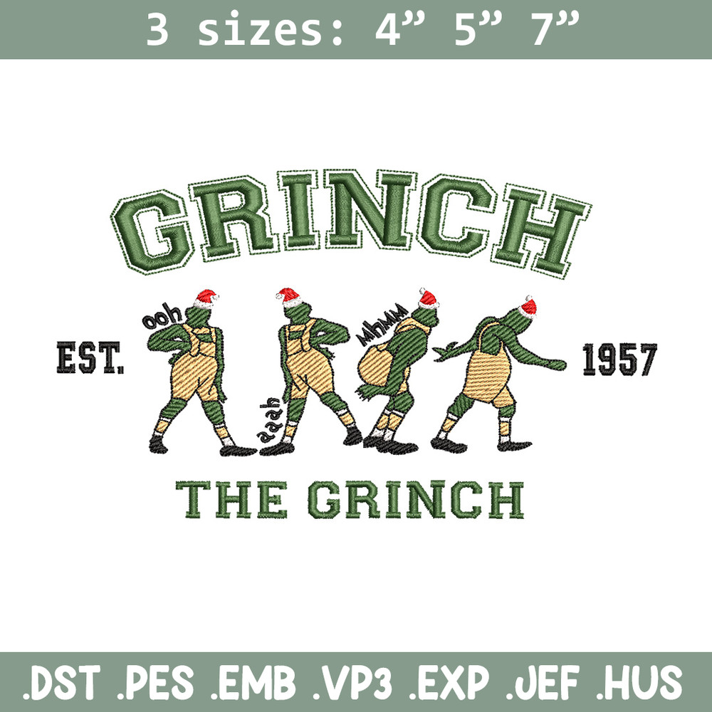 The grinch est embroidery design,Grinch embroidery, Chrismas design, Embroidery shirt, Embroidery file, Digital download.jpg