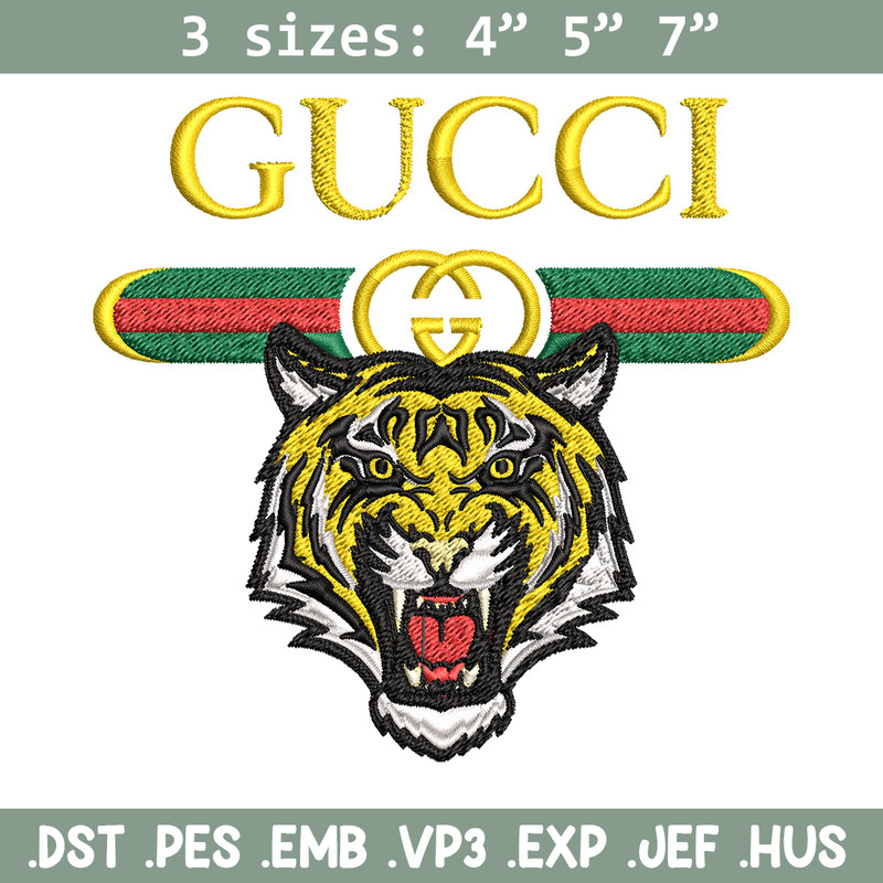 Tiger gucci Embroidery Design, Gucci Embroidery, Brand Embroidery, Logo shirt, Embroidery File, Digital download.jpg