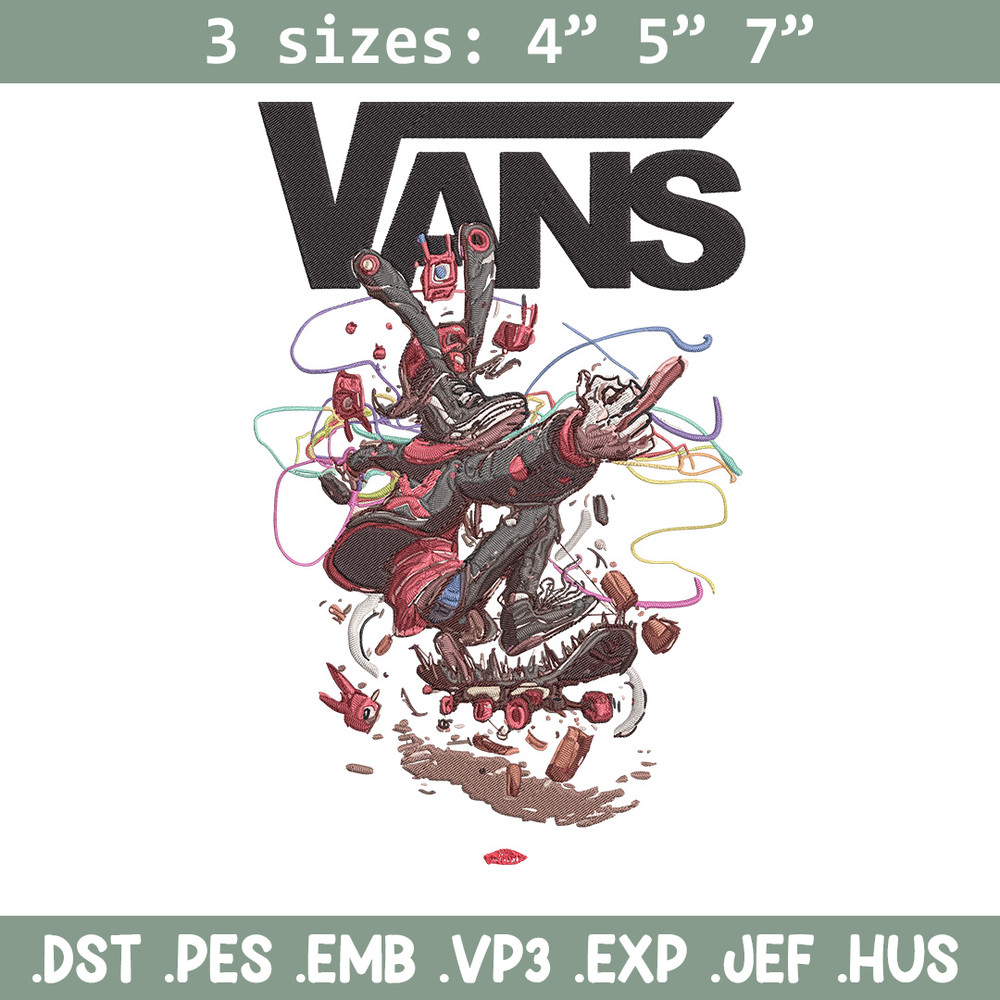 Vans logo Embroidery Design, Vans Embroidery, Embroidery File, Anime Embroidery, Anime shirt, Digital download.jpg