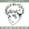 Yuji face Embroidery Design, Jujutsu Embroidery, Embroidery File,Anime Embroidery, Anime shirt, Digital download.jpg