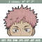 Yuji Peeker Embroidery Design, Jujutsu Embroidery, Embroidery File, Anime Embroidery, Anime shirt, Digital download.jpg