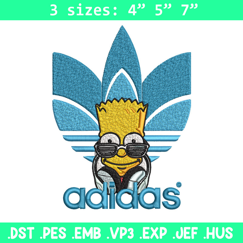 Bart simpson adidas Embroidery Design,Adidas Embroidery, Brand Embroidery, Embroidery File, Logo shirt, Digital download.jpg