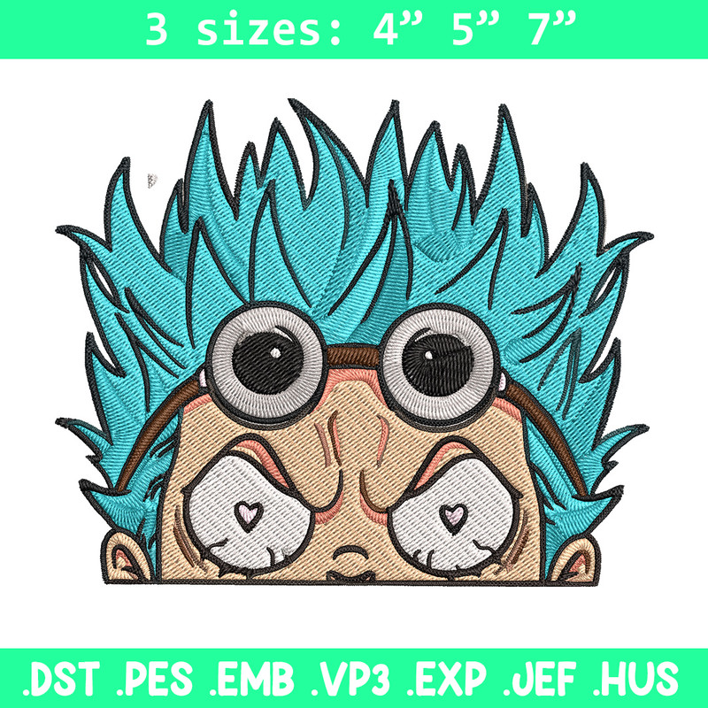 Franky Peeker Embroidery Design, One piece Embroidery, Embroidery File, Anime Embroidery, Anime shirt, Digital download.jpg