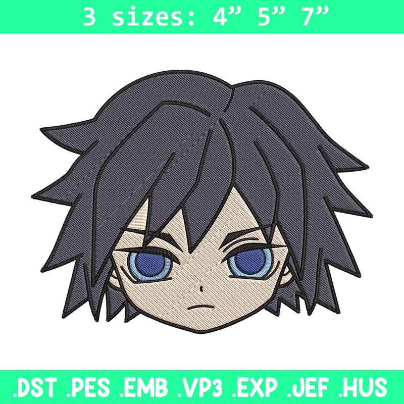 Giyuu chibi Embroidery Design,Demon slayer Embroidery,Embroidery File,Anime Embroidery,Anime shirt, Digital download.jpg