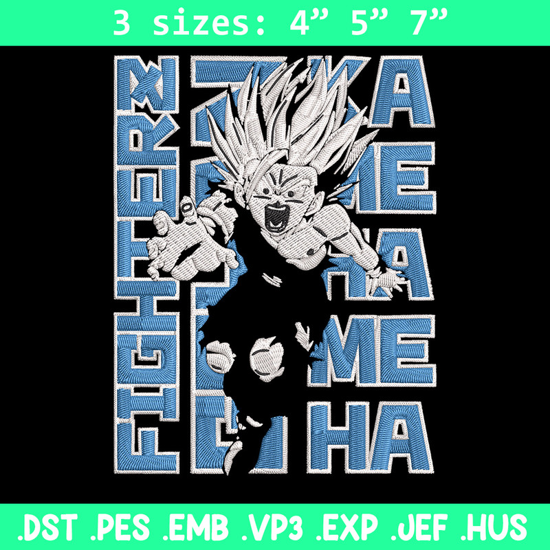 Gohan poster Embroidery Design, Dragonball Embroidery, Embroidery File, Anime Embroidery, Anime shirt, Digital download.jpg
