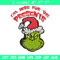 Grinch I'm Here For The Presents Embroidery design, Grinch christmas Embroidery, Grinch design, Instant download..jpg