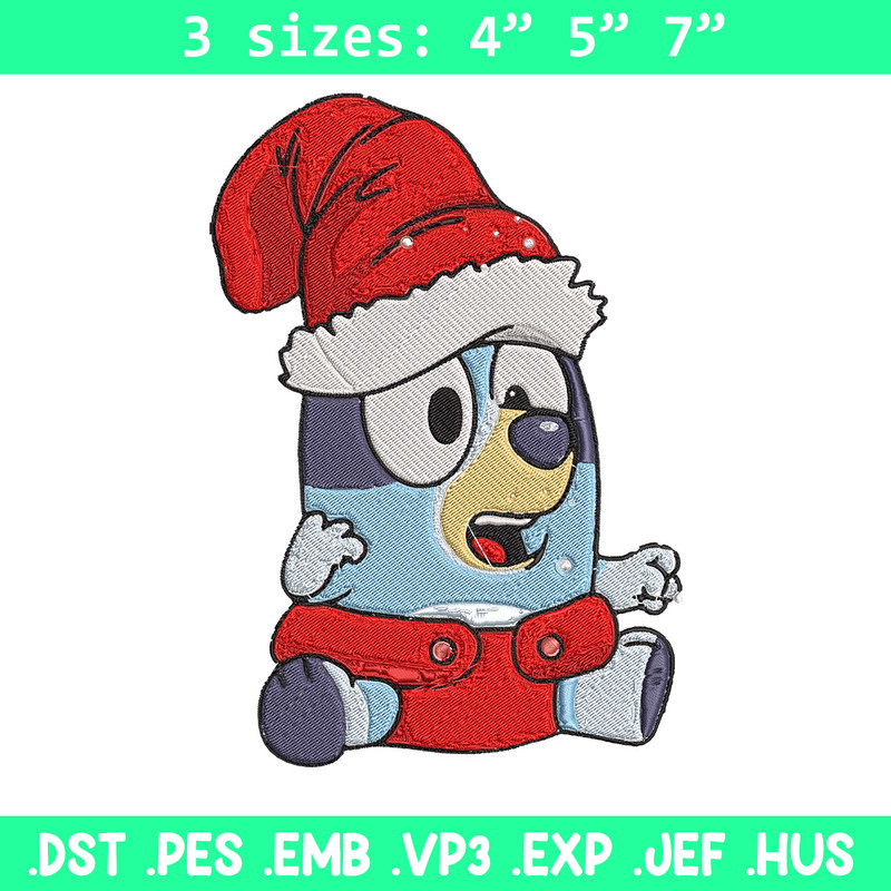 Bluey baby Embroidery Design, Bluey Embroidery, Embroidery File, Chrismas Embroidery,Anime shirt, Digital download..jpg