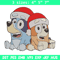 Bluey x Bingo Embroidery Design, Bluey Embroidery, Embroidery File, Chrismas Embroidery, Anime shirt, Digital download.jpg