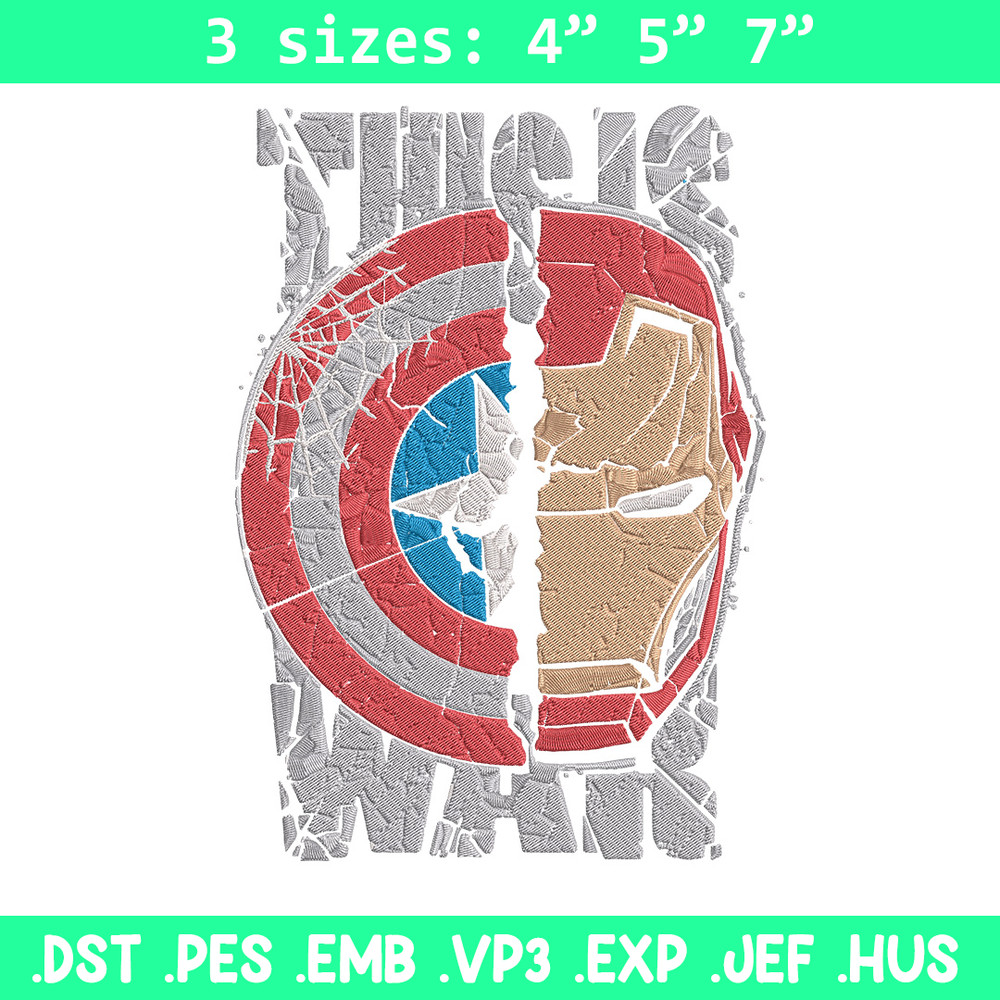 Captain x iron man Embroidery Design, Marvel Embroidery, Embroidery File, Anime Embroidery, Anime shirt,Digital download.jpg