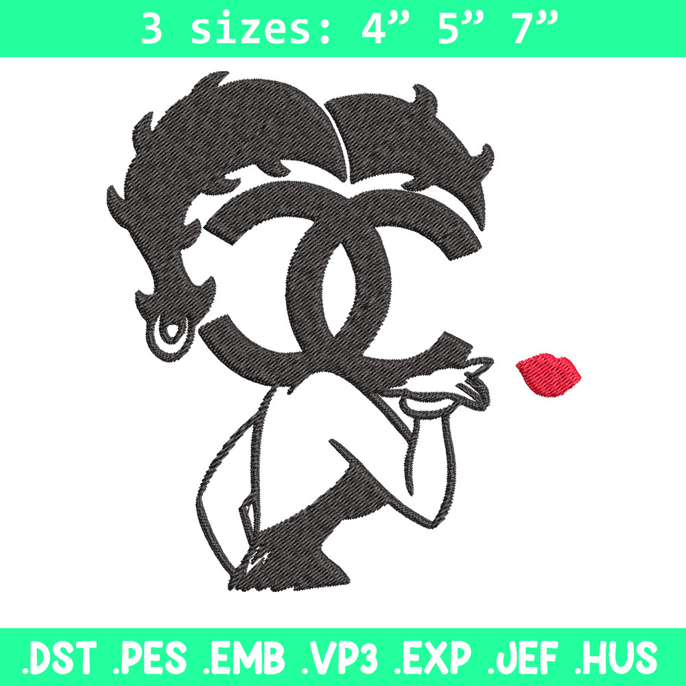 Cartoon girl gucci Embroidery Design, Gucci Embroidery, Brand Embroidery, Embroidery File, Logo shirt, Digital download.jpg