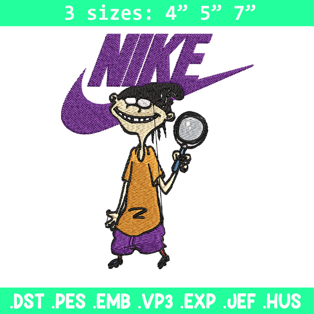 Cartoon Nike Embroidery design, Cartoon Embroidery, Nike design, Embroidery file, logo nike shirt, Instant download.jpg