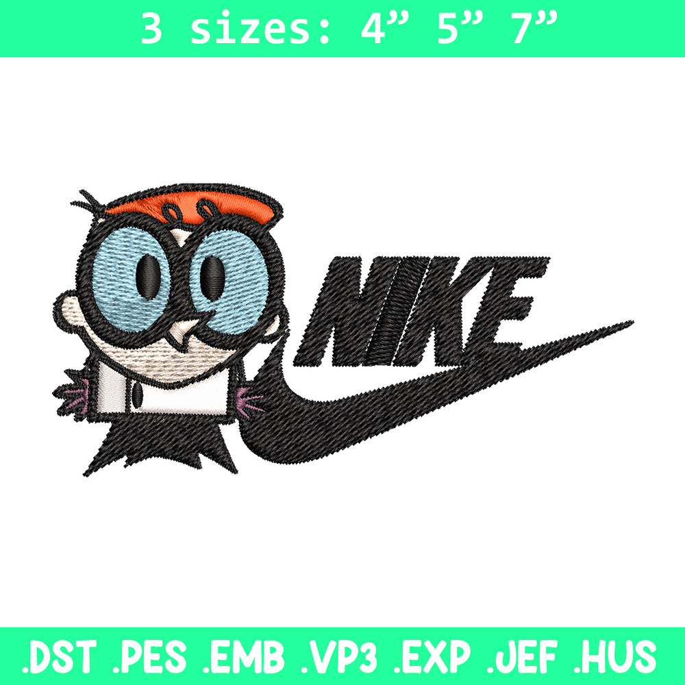 Dexter cartoon Nike Embroidery design, Dexter cartoon Embroidery, Nike design, Embroidery file, Instant download..jpg