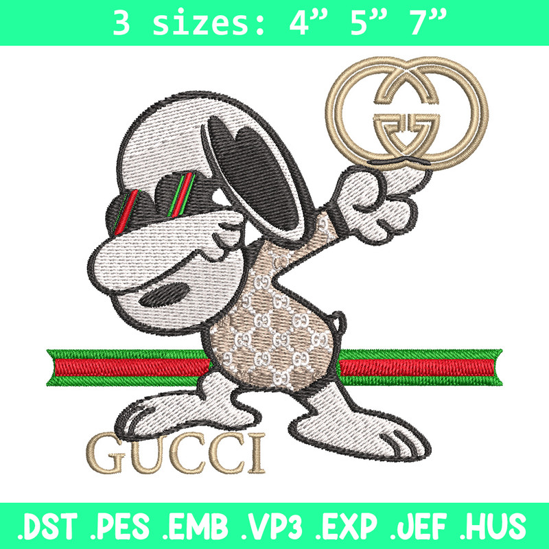 Dog cute gucci Embroidery Design, Gucci Embroidery, Embroidery File, Logo shirt, Sport Embroidery, Digital download..jpg