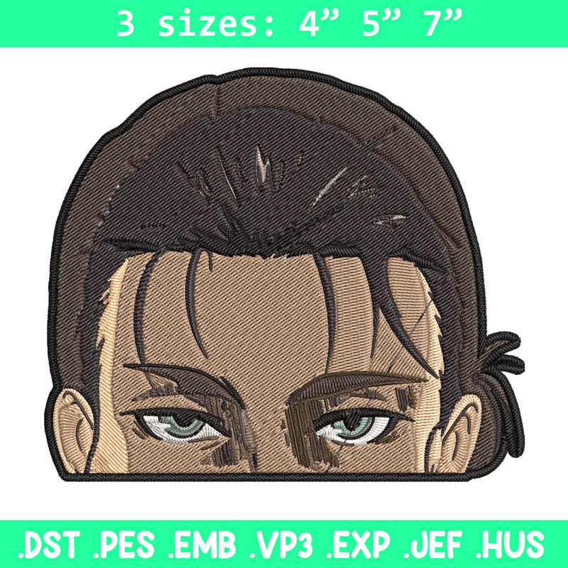 Eren Peeker Embroidery Design, Aot Embroidery, Embroidery File, Anime Embroidery, Anime shirt, Digital download.jpg