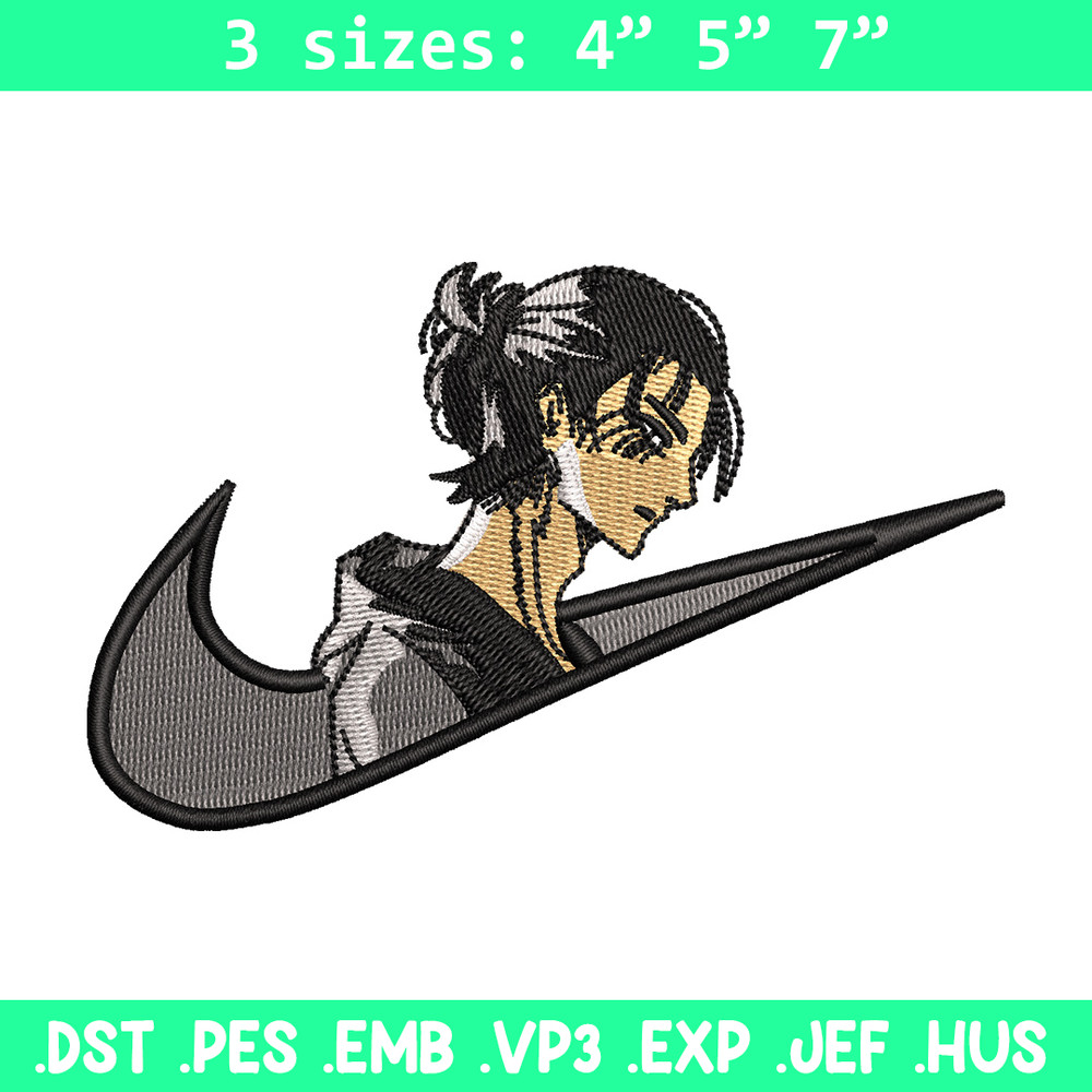 Eren x nike embroidery design, Aot embroidery, Embroidery file, Embroidery shirt, Nike design, Digital download.jpg