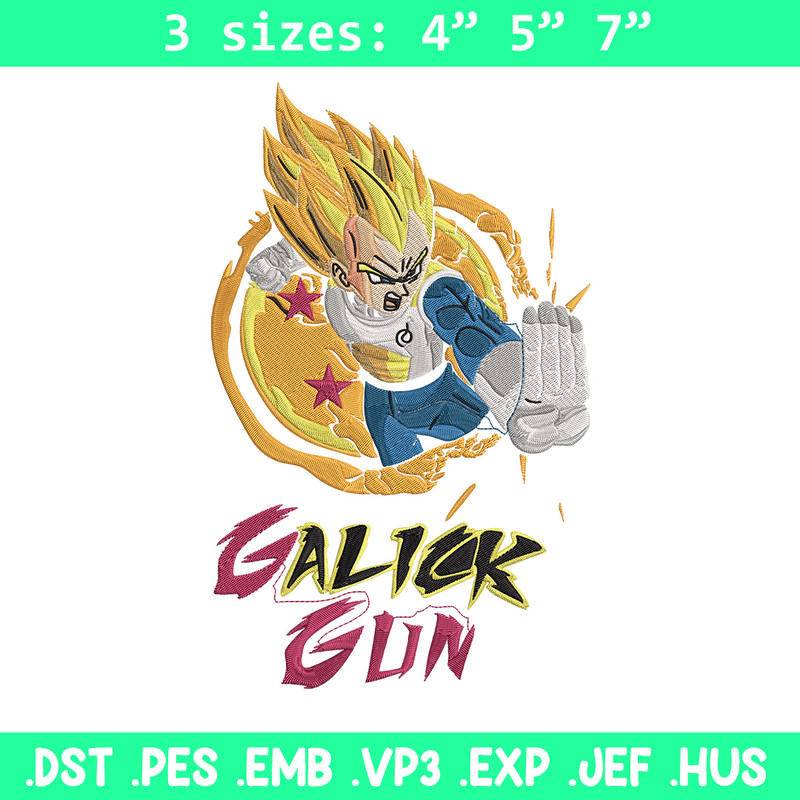Galick gun Embroidery Design, Dragonball Embroidery, Embroidery File, Anime Embroidery, Anime shirt, Digital download.jpg