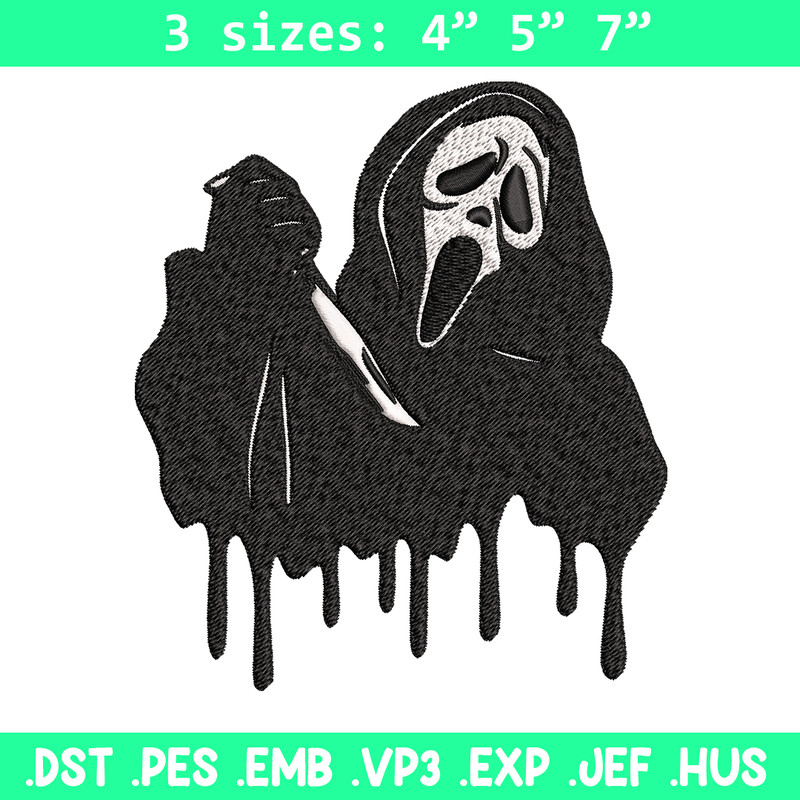 Ghostface knife Embroidery design, Horror Embroidery, Embroidery File, logo design, logo shirt, Digital download..jpg