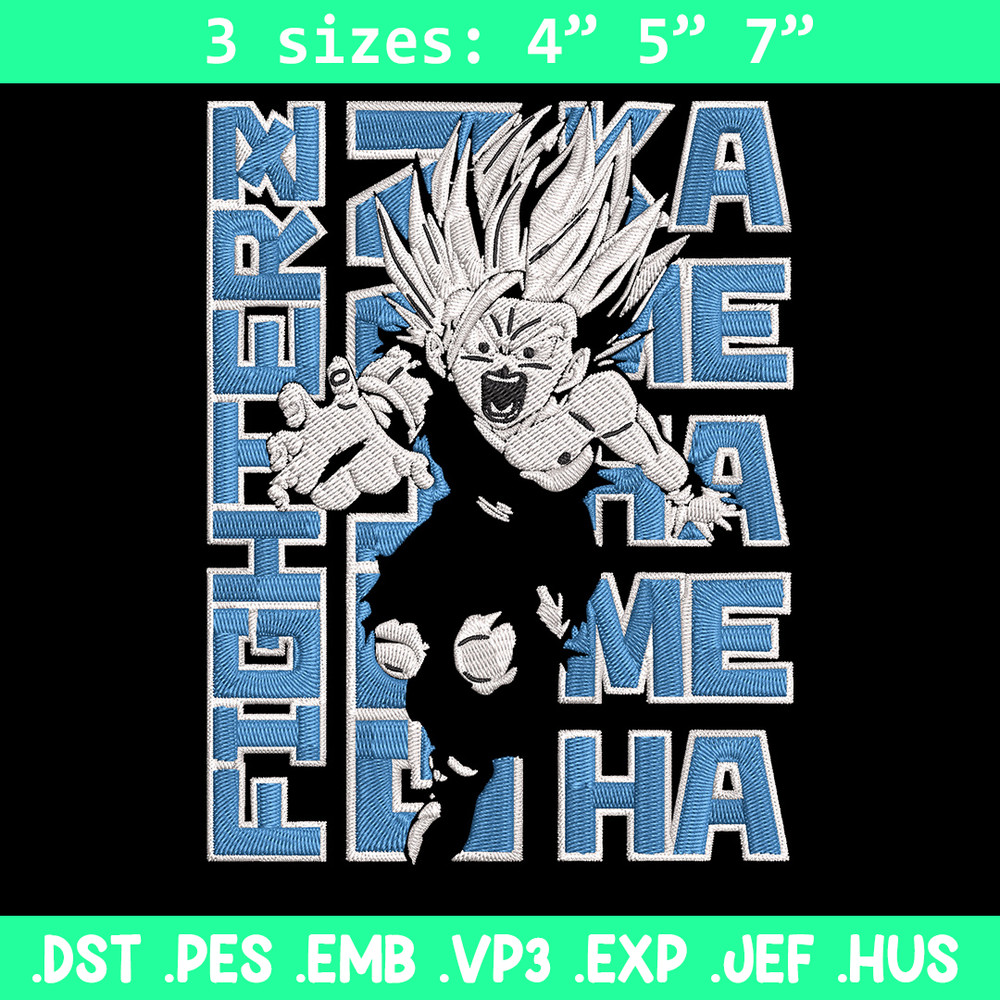 Gohan poster Embroidery Design, Dragonball Embroidery, Embroidery File, Anime Embroidery, Anime shirt, Digital download.jpg