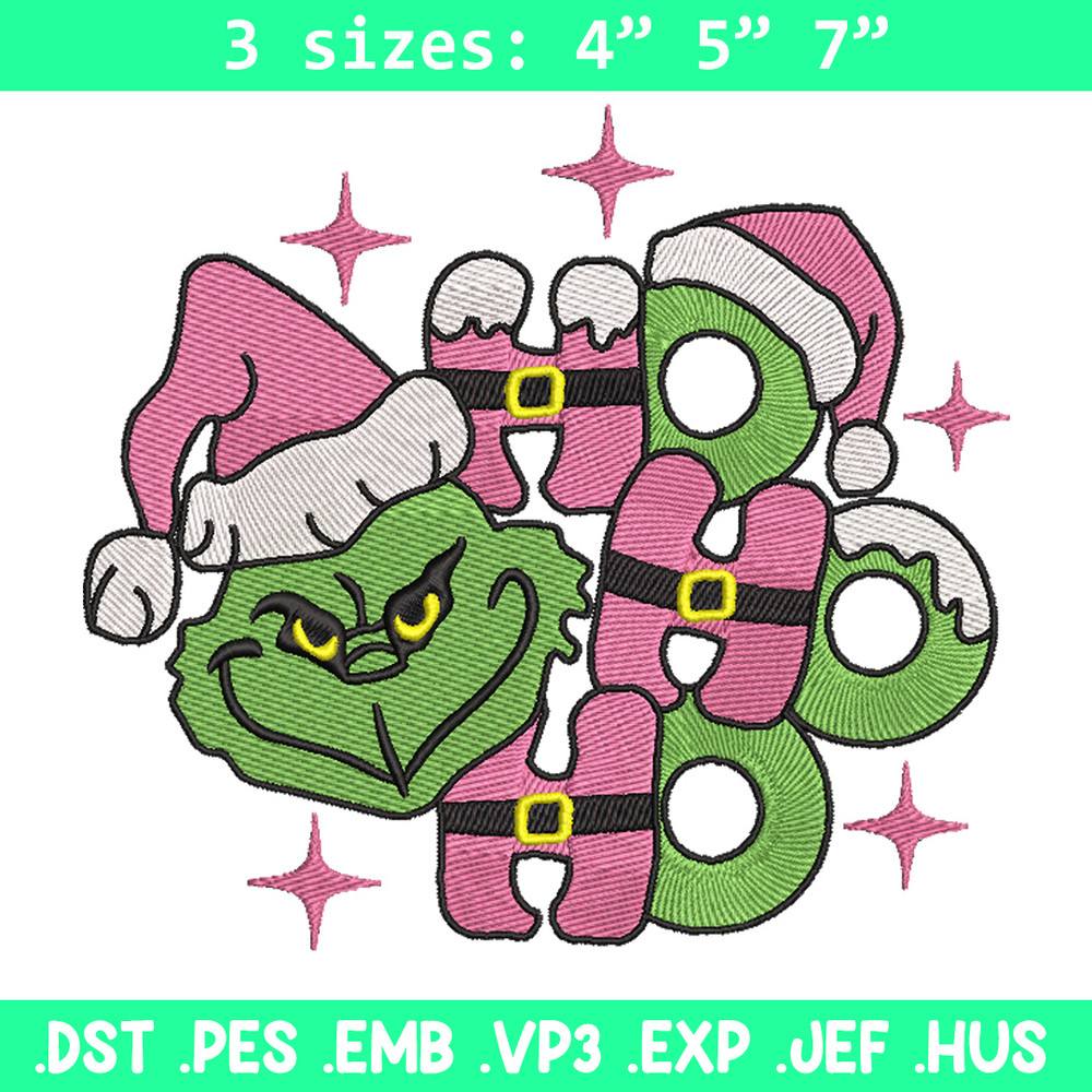 Grinch laugh embroidery design,Chrismas design, Embroidery shirt, Embroidery file, Grinch embroidery, Digital download.jpg