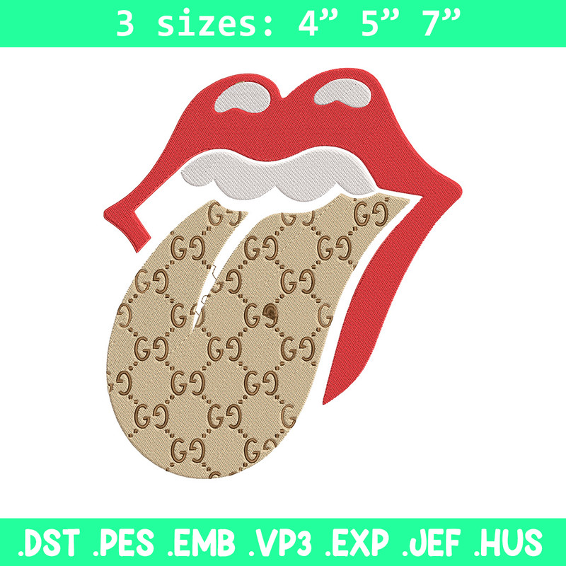 Gucci mouth Embroidery Design, Logo Embroidery, Embroidery File, Gucci Embroidery, Anime shirt, Digital download.jpg