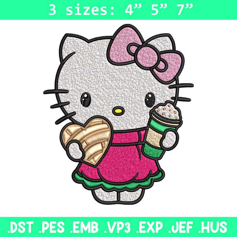 Hallokitty Embroidery design, Hallokitty Embroidery, cartoon design, Embroidery File, cartoon shirt, Digital download..jpg