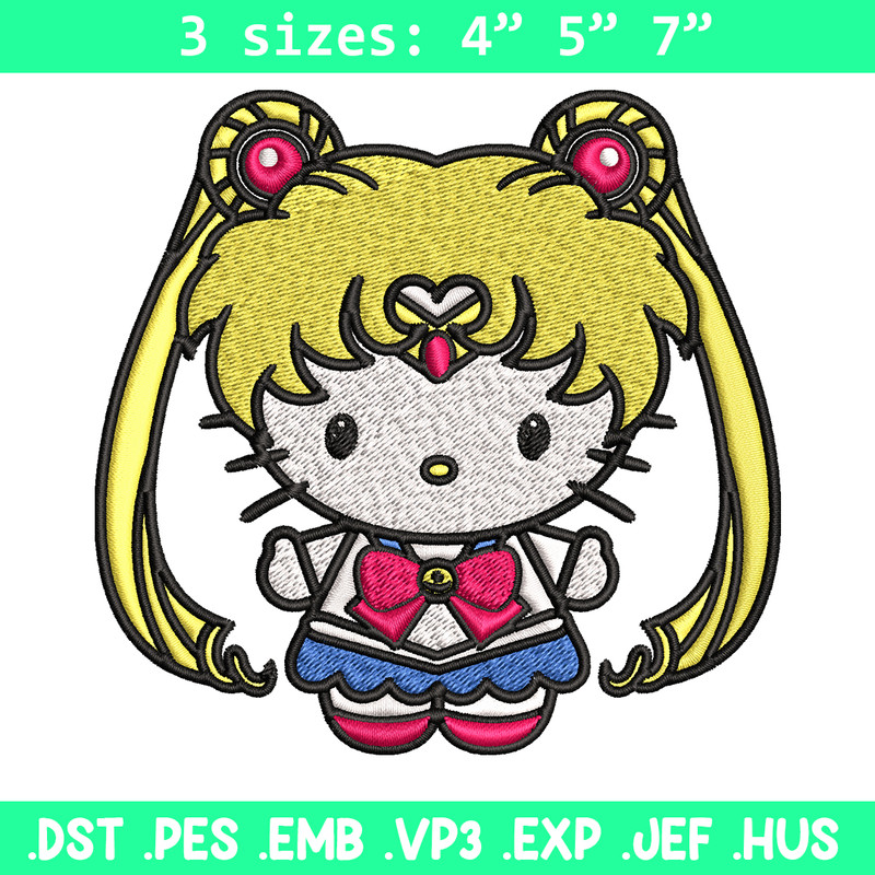 Hallokitty Sailor Moon Embroidery design, Hallokitty Embroidery, cartoon design, Embroidery File, Digital download..jpg