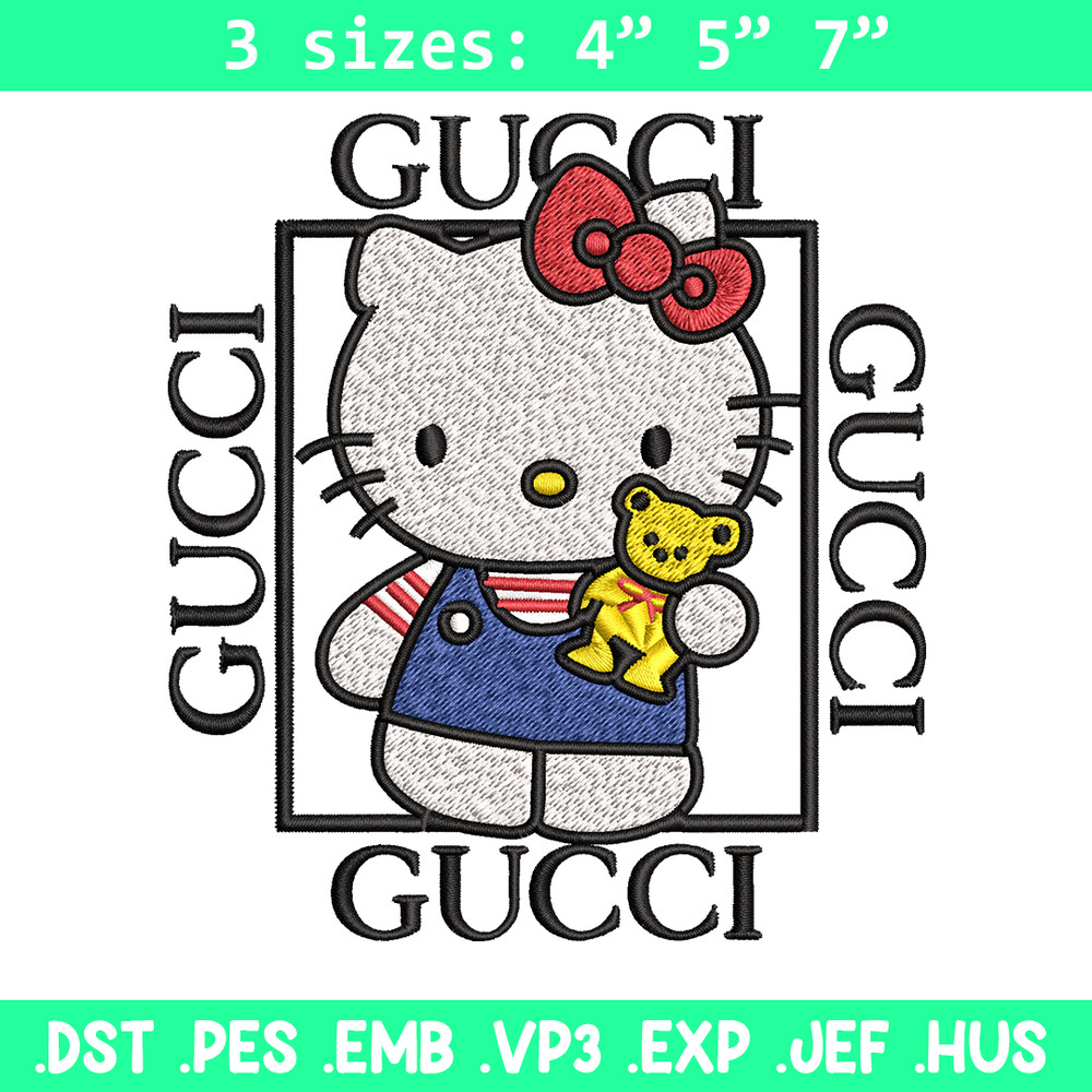 Hello kitty Gucci Embroidery design, Hello kitty Embroidery, cartoon design, Embroidery File, Instant download..jpg