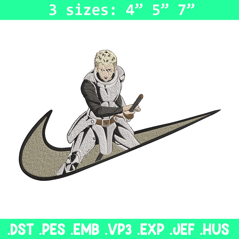 Iaian x nike Embroidery Design, One punch man Embroidery, Embroidery File, Nike Embroidery, Anime shirt,Digital download.jpg